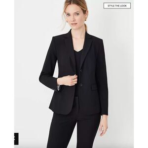 Navy Blue Skirt Suit Set